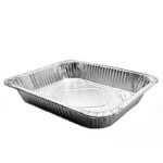12.75" x 12.375" x 2.5625" Heavy Duty Half Deep Aluminum Steam Pan