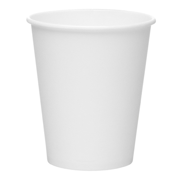 8 oz. Printed White Paper Coffee Cup - 1000/Case 