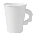 Envy® Poly-Lined White Hot Paper Cup with Handle