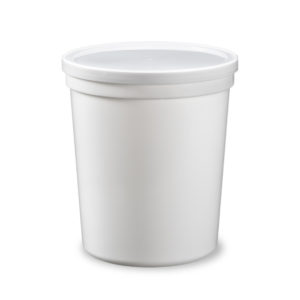 YOCUP 32 oz Clear Lightweight Round Deli Container - 500/Case