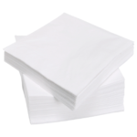 4.69" x 4.69" 1 Ply White Beverage Napkin
