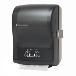 Hands Free Translucent Black Towel Dispenser