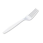 Polypropylene White Economy Fork Bulk Pack
