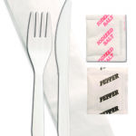 Economy Knife & Fork Wrapped Cutlery Kit