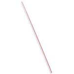 Super Jumbo Polypropylene White with Red Stripe Straw