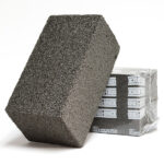 8" x 4" x 3.5" Black Grill Brick