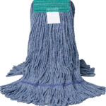 Cotton/Synthetic Blend Blue Loop Wide Band