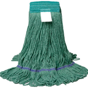 Medium Green Loop Cotton/Synthetic Blend Wide Band Mop