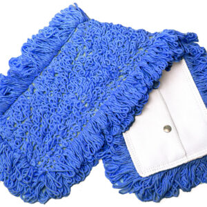 5" x 24" Launderable Cotton Blend Blue Yarn Dust Mop