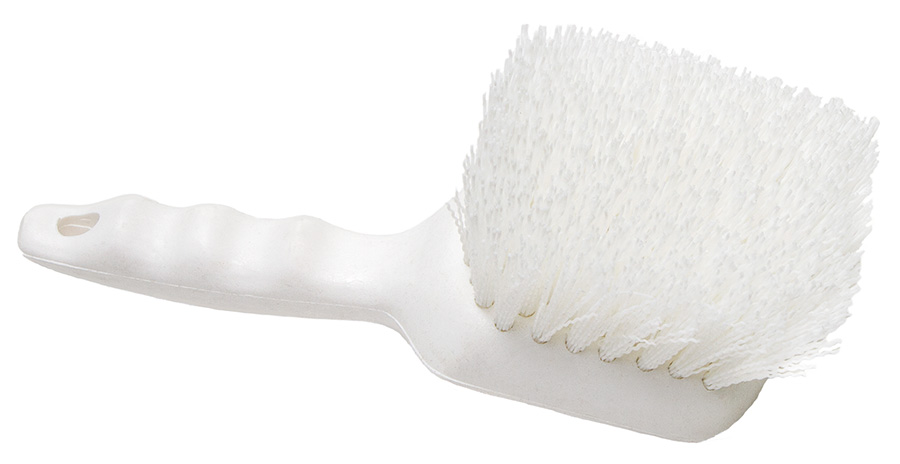 Straw Cleaning Brush - White Nylon with Straight Tip - 6L - 1/4