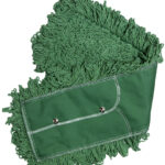 5" x 24" Green Cotton/Synthetic Blend Dust Mop