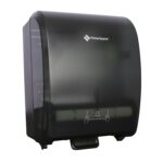 Manual Hardwound Roll Towel Black Dispenser